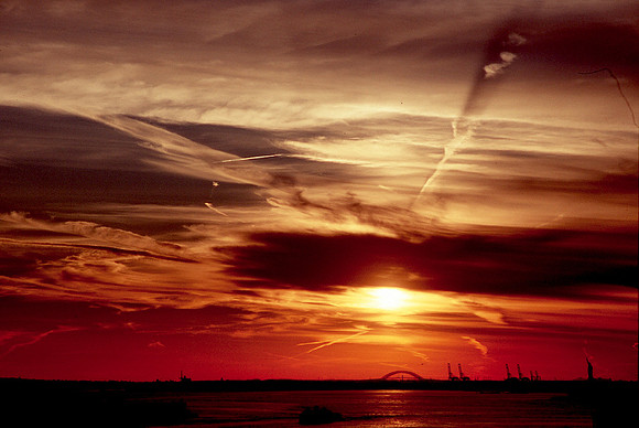 New York Sunset, where's the statue of liberty? -  自由の女神はどこ？