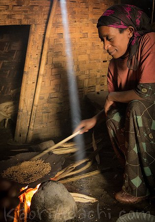 Coffee ceremony in Dorze village, Ehiopia